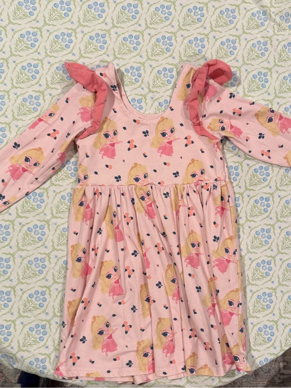 Disney x Monica + Andy Collab Princess Aurora skater dress with ruffle detail